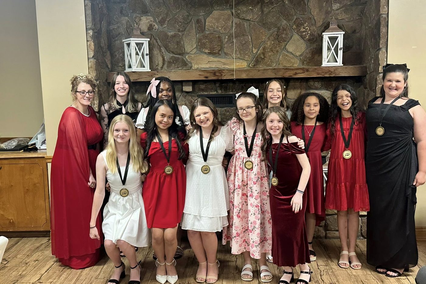 Gateway students at a school banquet